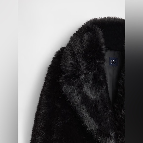 GAP Faux Fur Long Coat - Picture 4 of 13